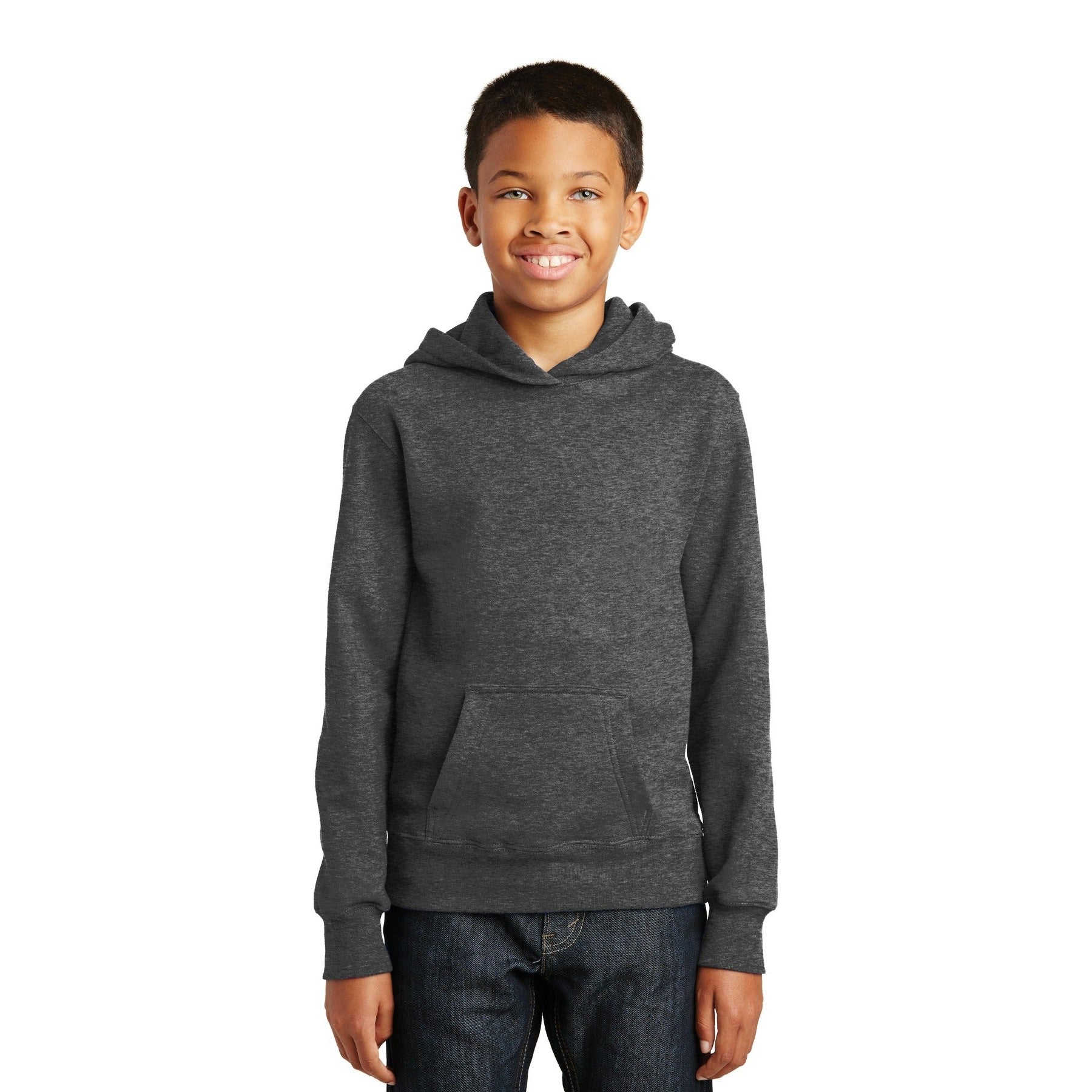 Port & Company-Port & Company® Youth Fan Favorite Fleece Pullover Hooded Sweatshirt. PC850YH-MedTech-4